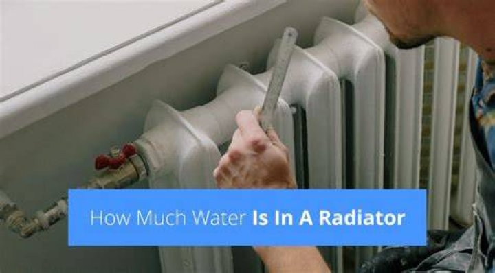 How much water does a central heating radiator hold?