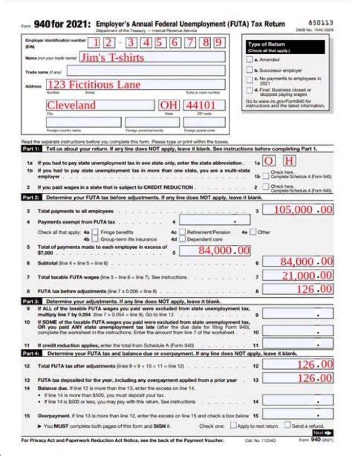 How often does an employer have to file form 940?