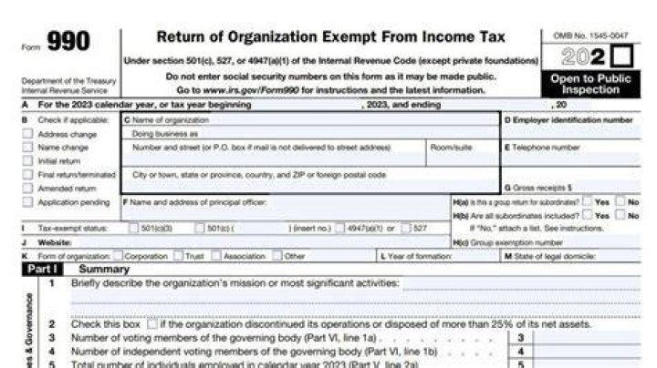 How often is Form 990 filed?