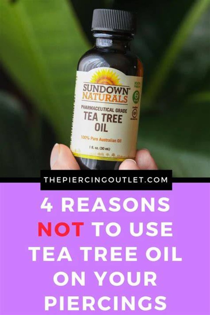 How often should you use tea tree oil on a piercing?
