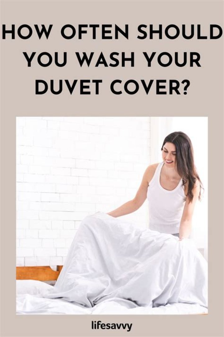 How often should you wash a linen duvet cover?