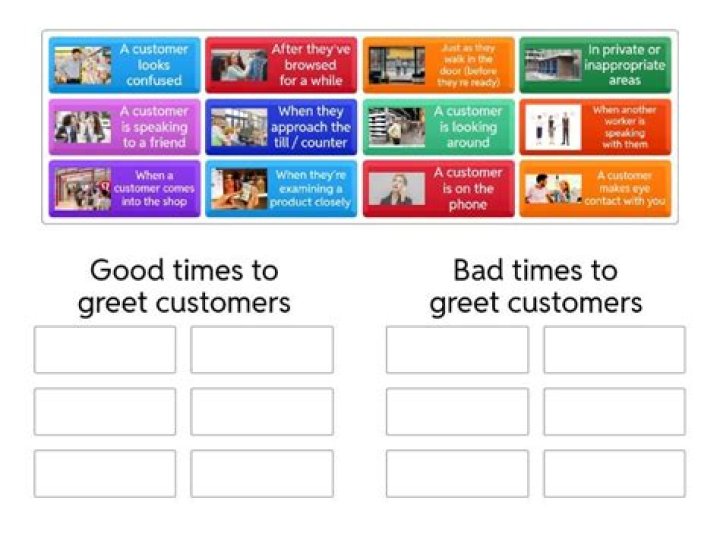 How should regular customers be greeted?