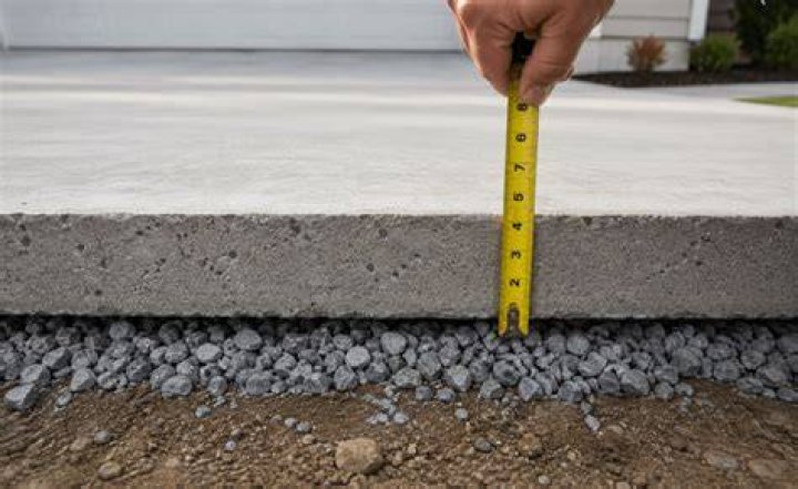 How thick should a cement driveway be?