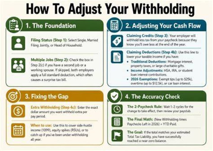 How to calculate and adjust your tax withholding?