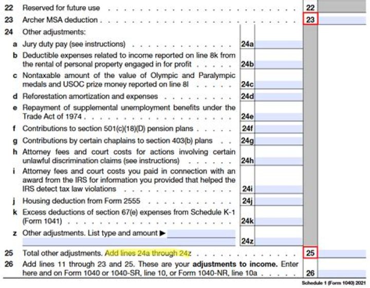 How to calculate line by line on Form 1040?