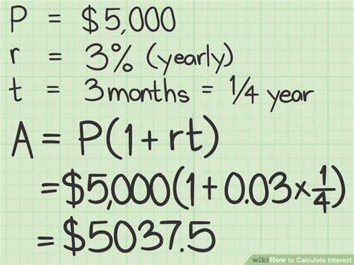 How to calculate the amount of interest earned?