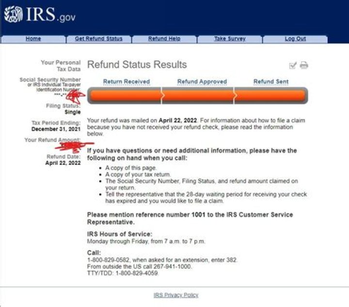 How to confirm that the IRS received my paper mailed tax?