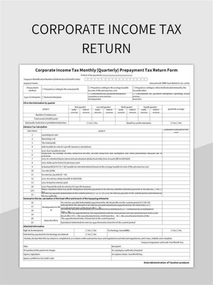 How to file a corporation income tax return?