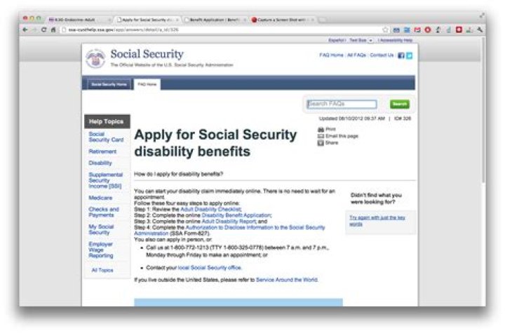 How to file for Social Security disability online?