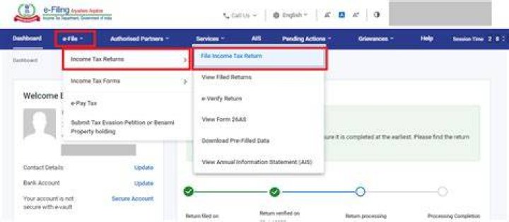 How to file income tax return for FY 2016-17?