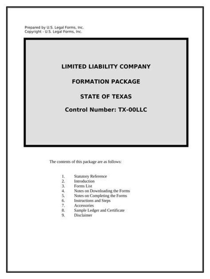 How to form a limited liability company in Texas?