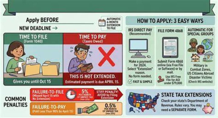 How to pay for an extension of time to file taxes?