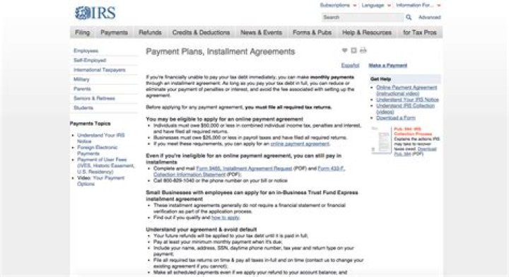 How to request a payment plan from the IRS?