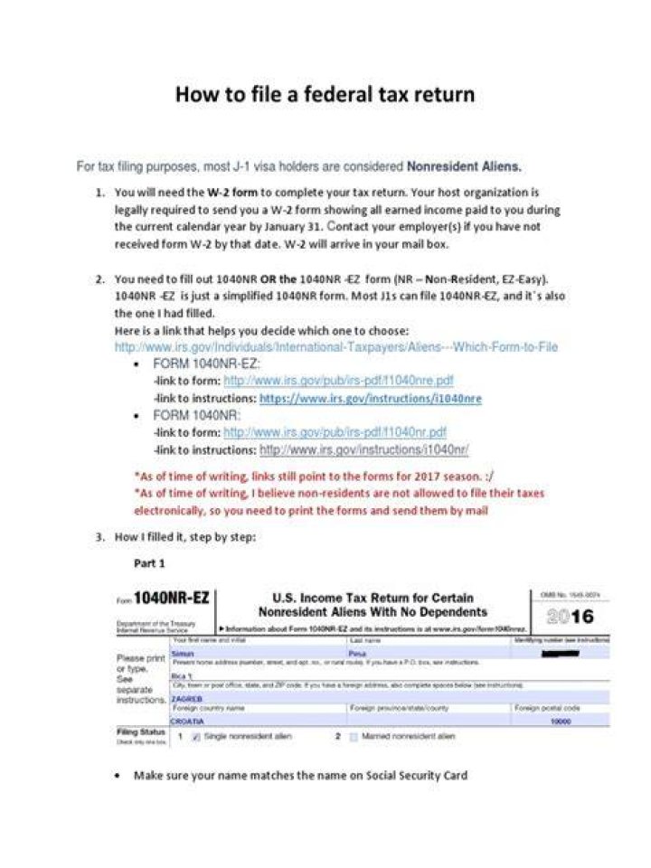 How to show that I was not required to file a federal tax return?