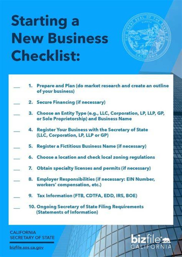 How to start a new business in California?