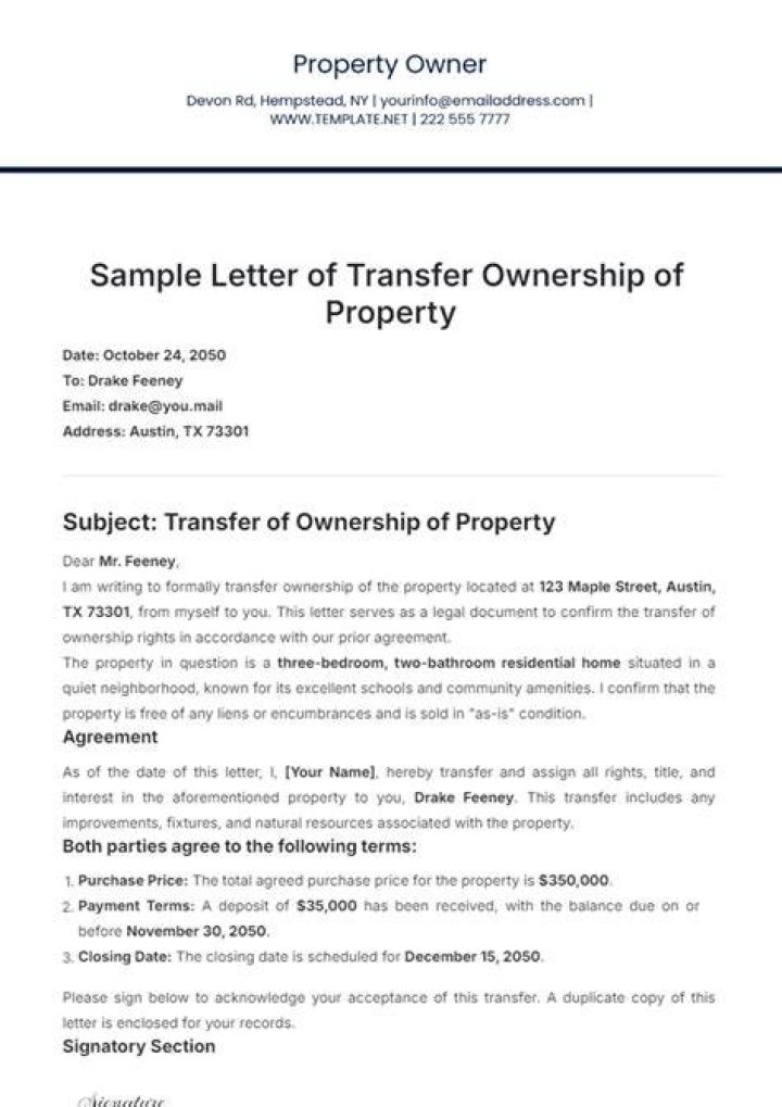 How to transfer property to my own brother?