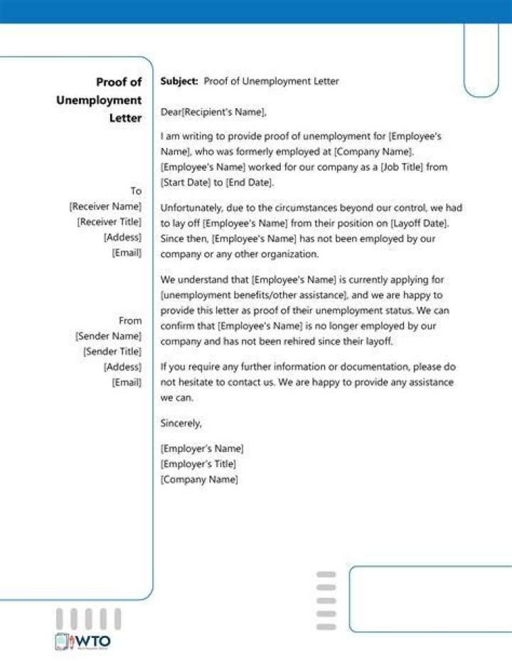 How to write a letter of explanation for unemployment?