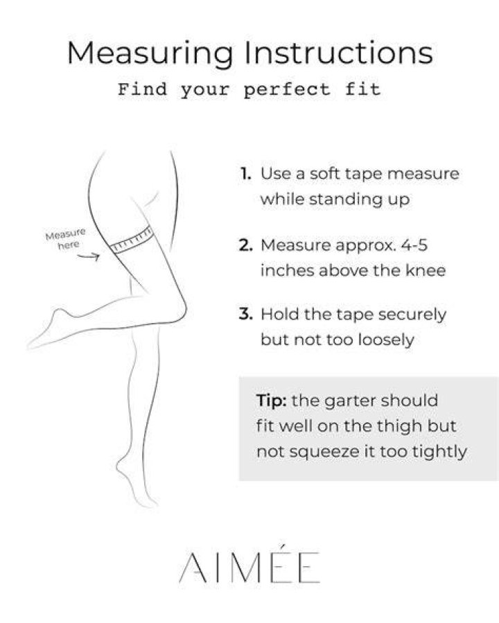How wide should a garter be?