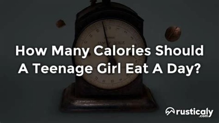 Is 1700 calories too much for a teenage girl?