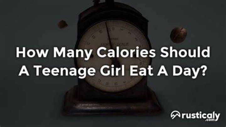 Is 2000 calories a day too much for a teenage girl?