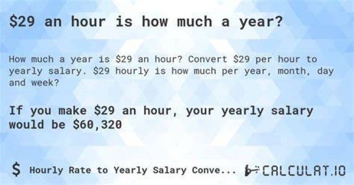 Is 29 per hour a good salary?