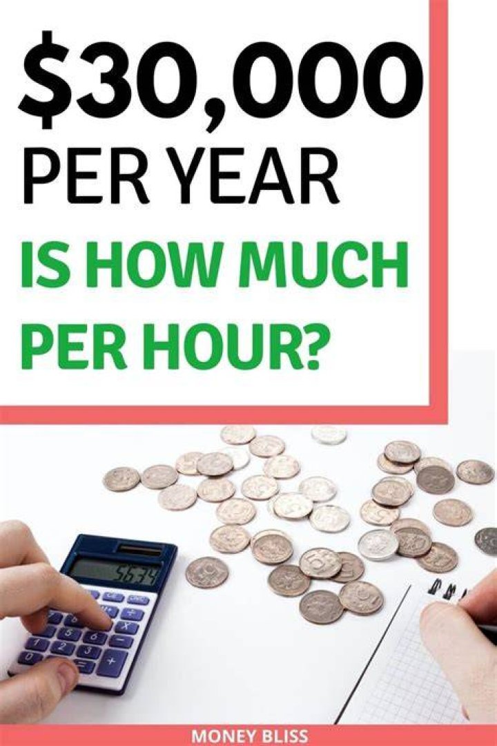 Is 30000 a year a lot of money?