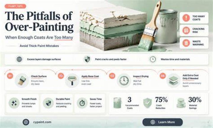 Is 4 coats of paint too much?