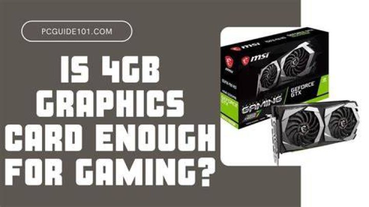 Is 4GB graphics card enough for gaming?