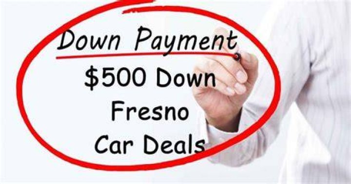 Is 500 a good down payment for a car?