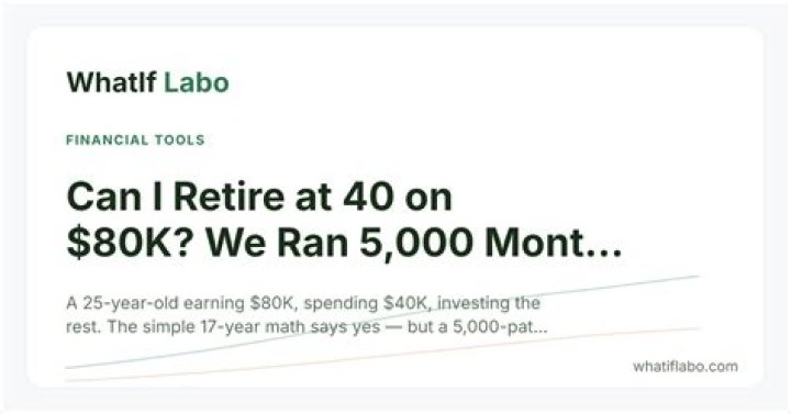 Is 80k a year enough to retire?