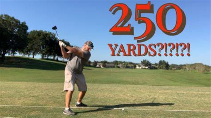 Is a 250 yard drive good?