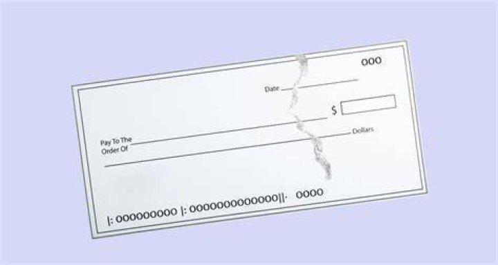 Is a check still good if it ripped in half?