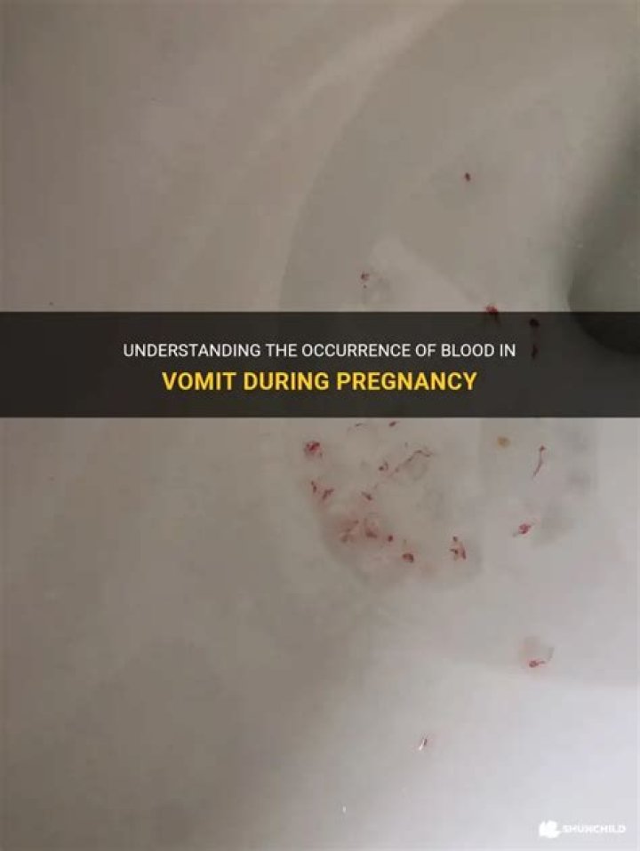Is a little blood in vomit normal?