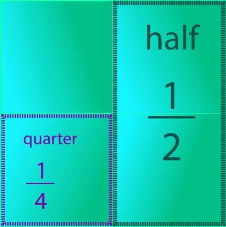Is a quarter half?