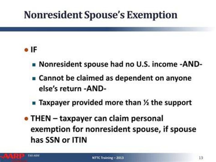Is a spouse considered an exemption?