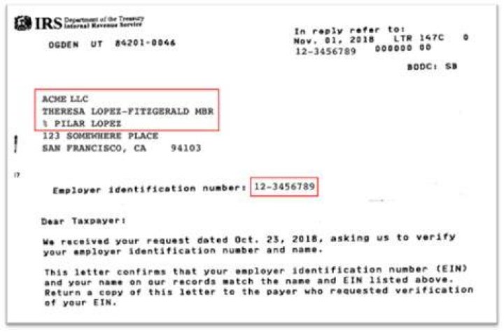 Is a tax ID number transferable?
