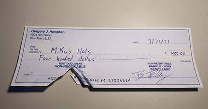 Is a torn check acceptable?