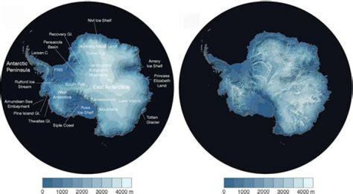Is Antarctica land or just ice?