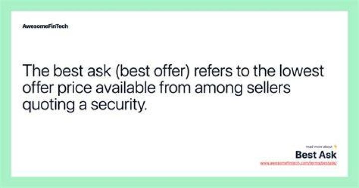 Is ask price the same as offer price?