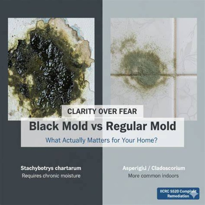 Is black mold more dangerous than regular mold?