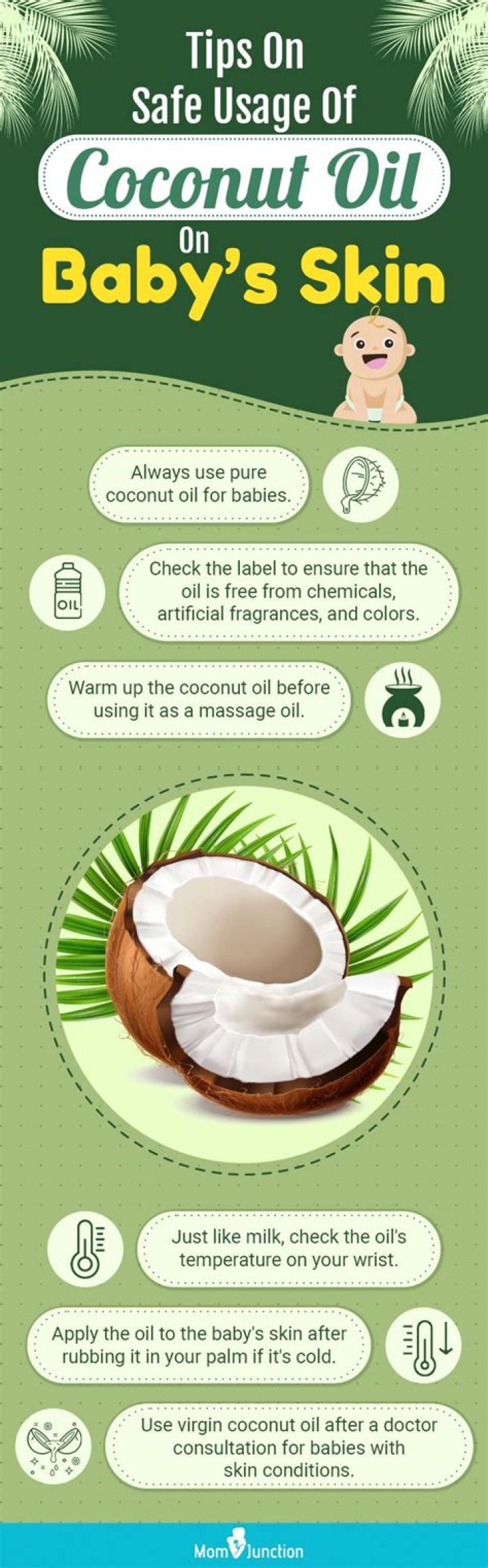 Is coconut oil good for newborn skin?