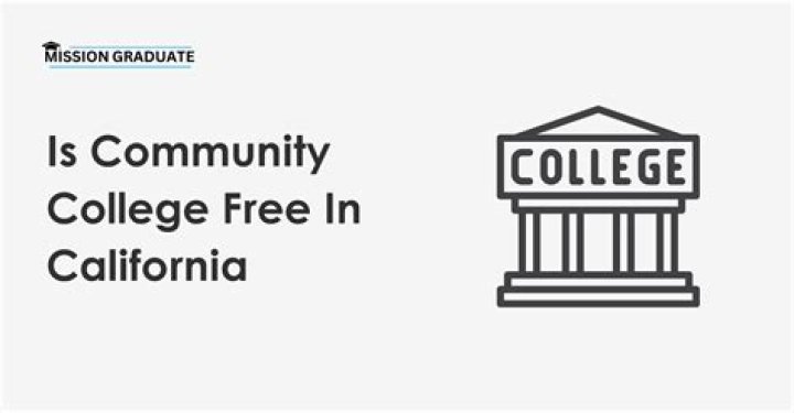 Is community college free in California?