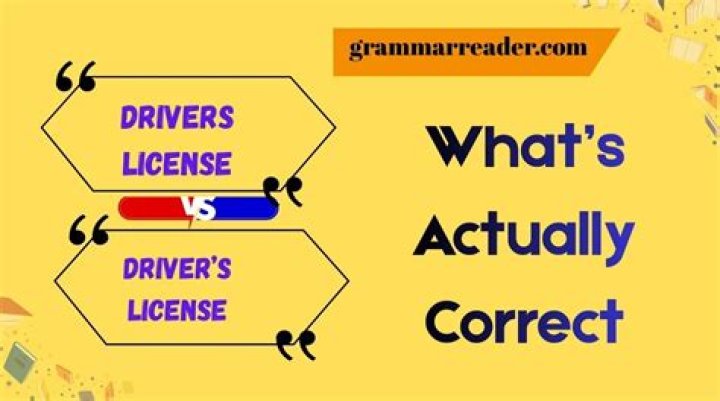 Is Driver License grammatically correct?