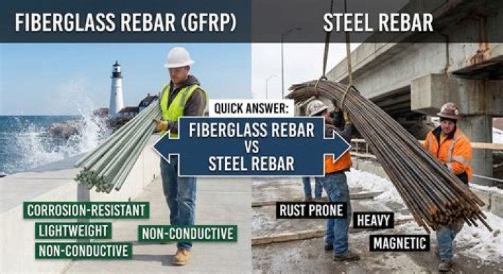 Is fiberglass rebar as good as steel?