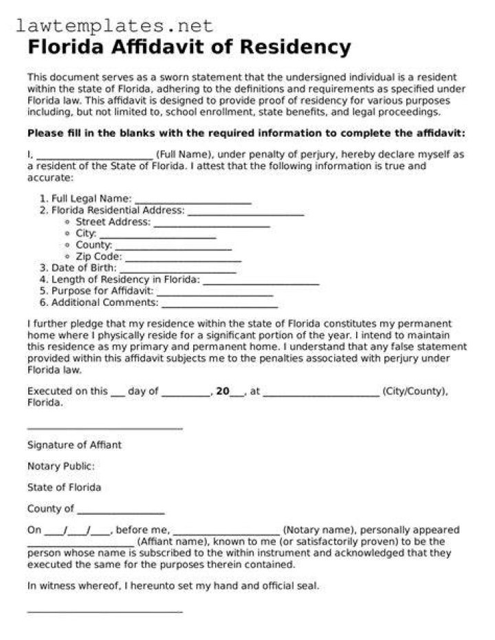 Is Florida your state of legal residence?