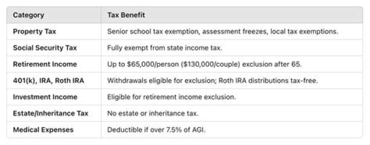 Is Georgia tax friendly for seniors?