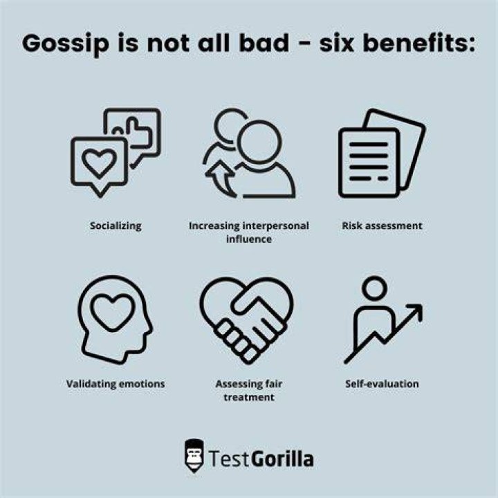 Is gossip good for health?