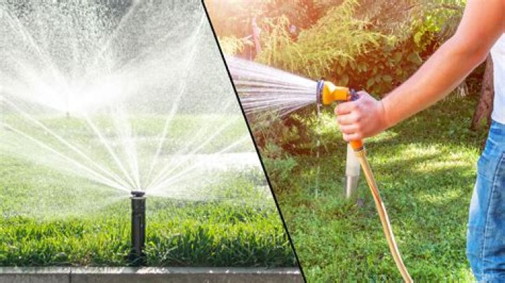 Is hand watering better than sprinklers?