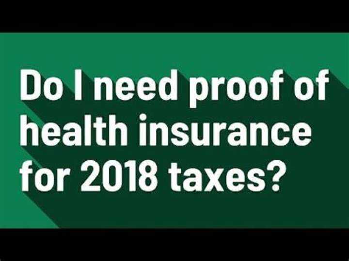 Is health insurance required for 2018 taxes?