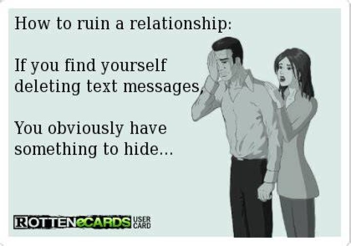 Is hiding and deleting messages cheating?